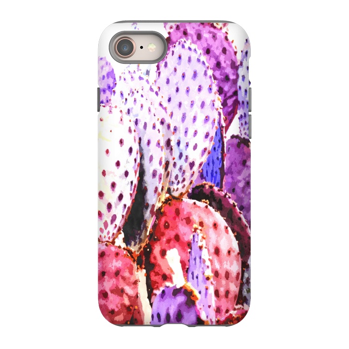 iPhone SE StrongFit Purple Cactus Illustration by Alemi