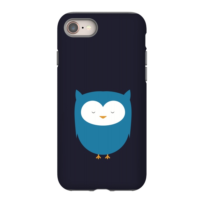 iPhone SE StrongFit cute owl standing by TMSarts