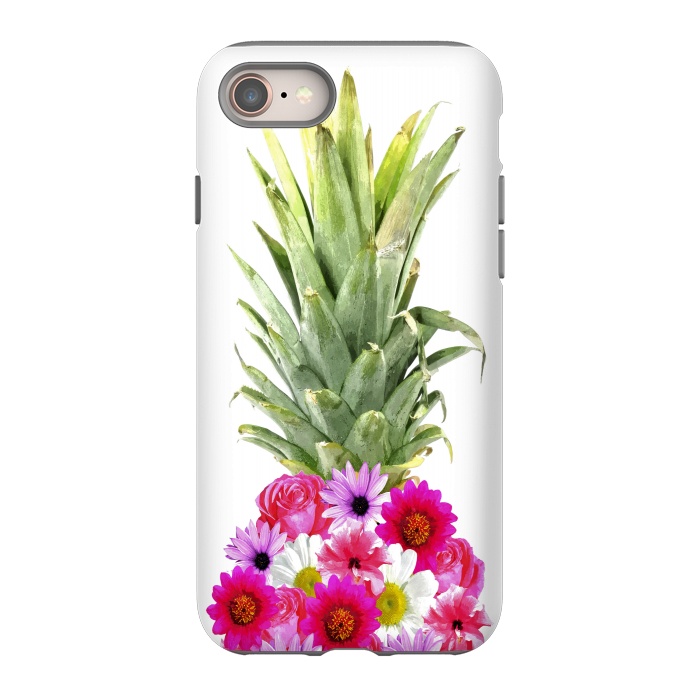 iPhone SE StrongFit Pineapple Flowers by Alemi