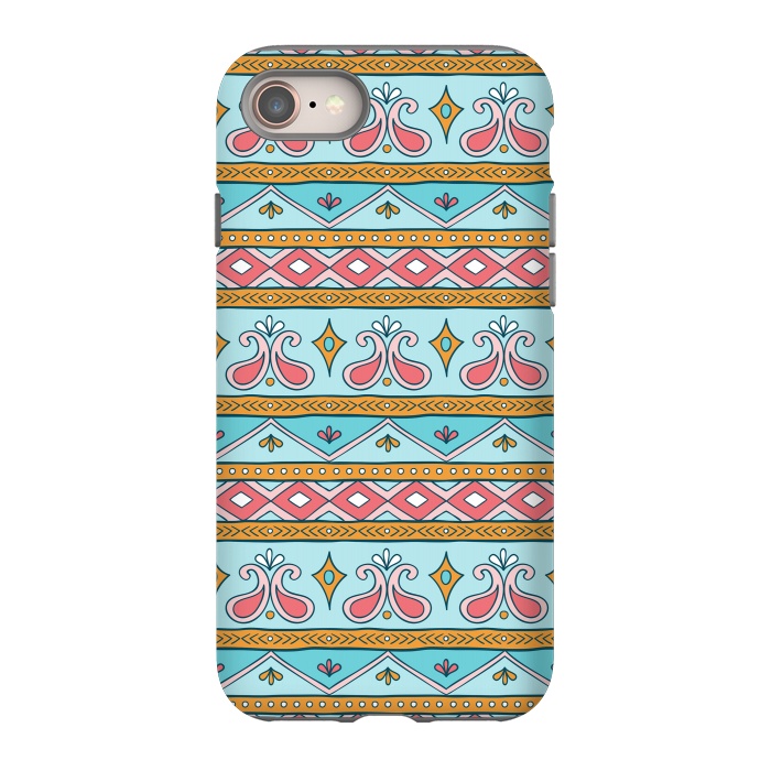 iPhone SE StrongFit Geometric Multicolor Motifs 9 by Bledi