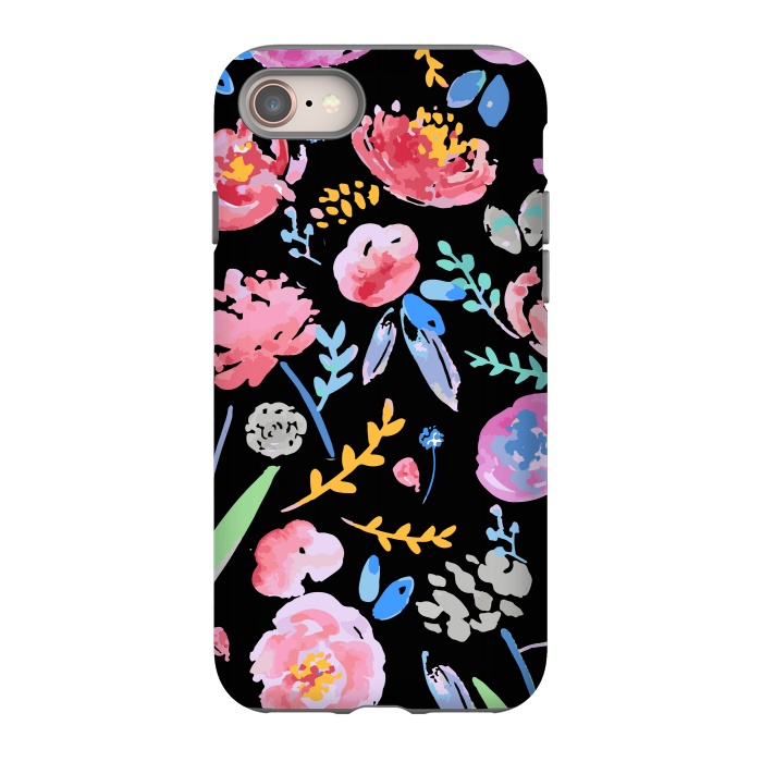 iPhone SE StrongFit Watercolor Florals by MUKTA LATA BARUA