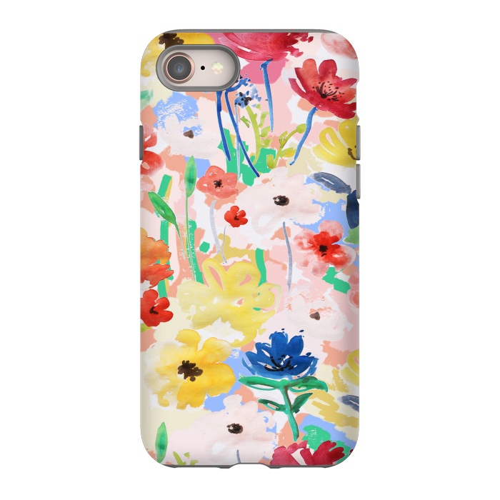 iPhone SE StrongFit Watercolor Florals 002 by MUKTA LATA BARUA