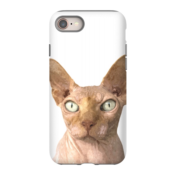 iPhone SE StrongFit Sphynx Cat Portrait by Alemi