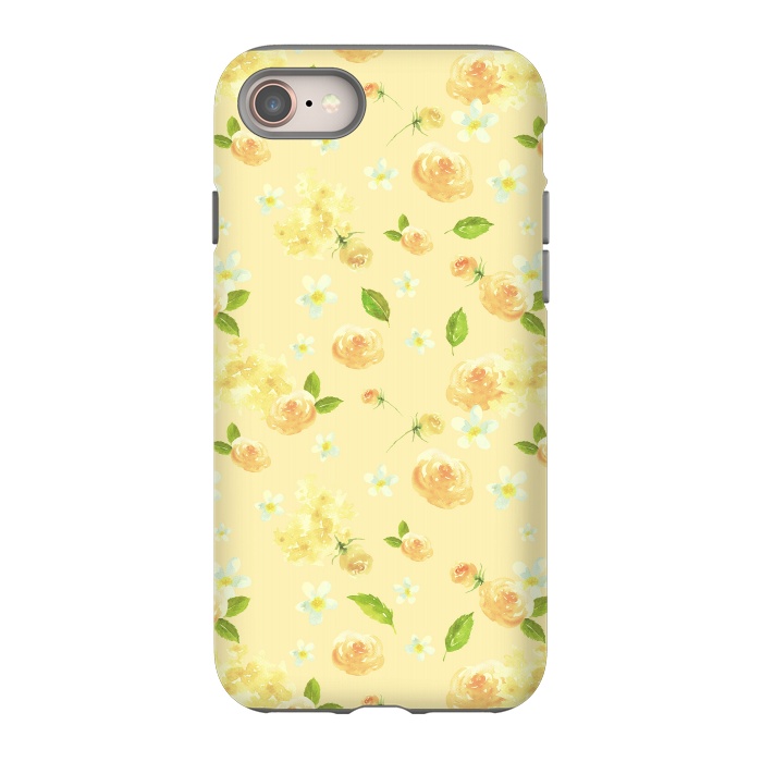 iPhone SE StrongFit Lovely Yellow Roses Pattern by  Utart