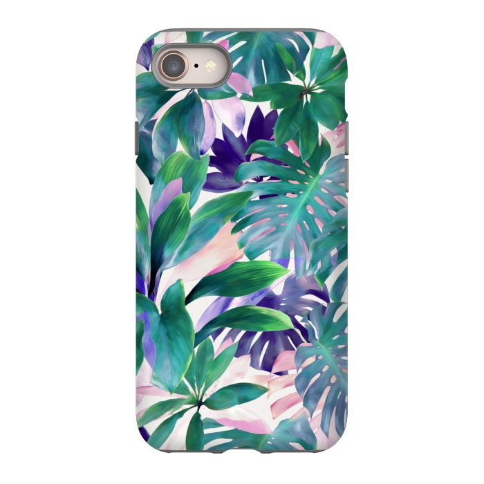 iPhone SE StrongFit Pastel Summer Tropical Jungle by Micklyn Le Feuvre