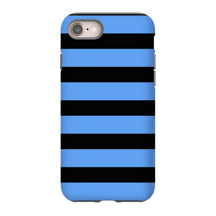 iPhone SE StrongFit blue black stripes by Vincent Patrick Trinidad
