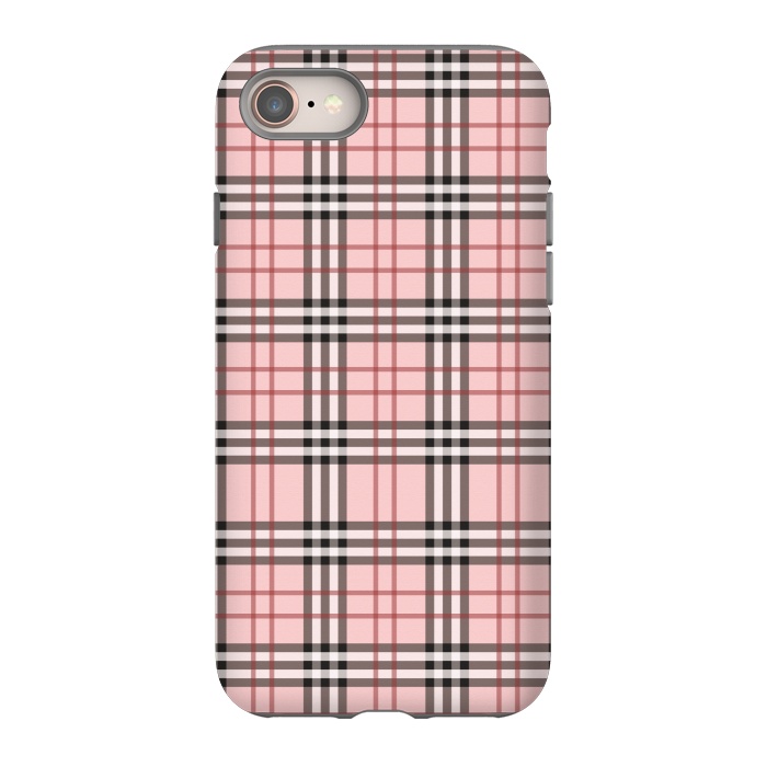 iPhone SE StrongFit Luxury Plaid by Quirk It Up