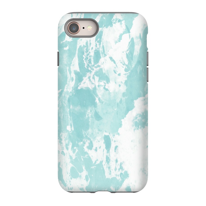 iPhone SE StrongFit Mint blue abstract by Jms