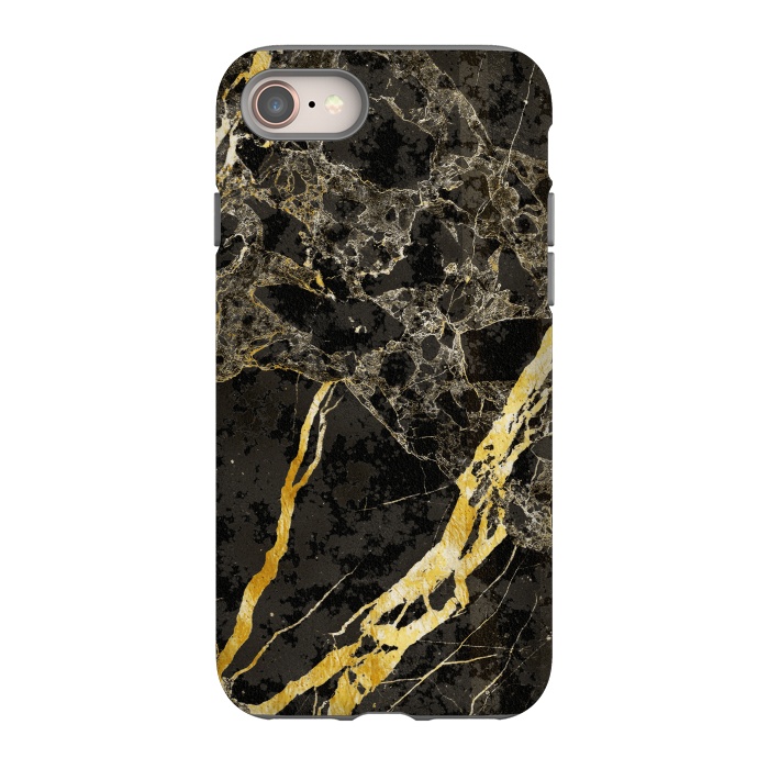 iPhone SE StrongFit Grey gold elegant marble by Oana 