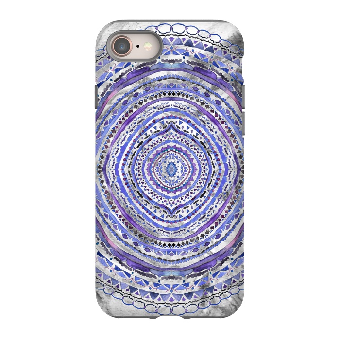 iPhone SE StrongFit Purple Marbling Mandala  by Tigatiga