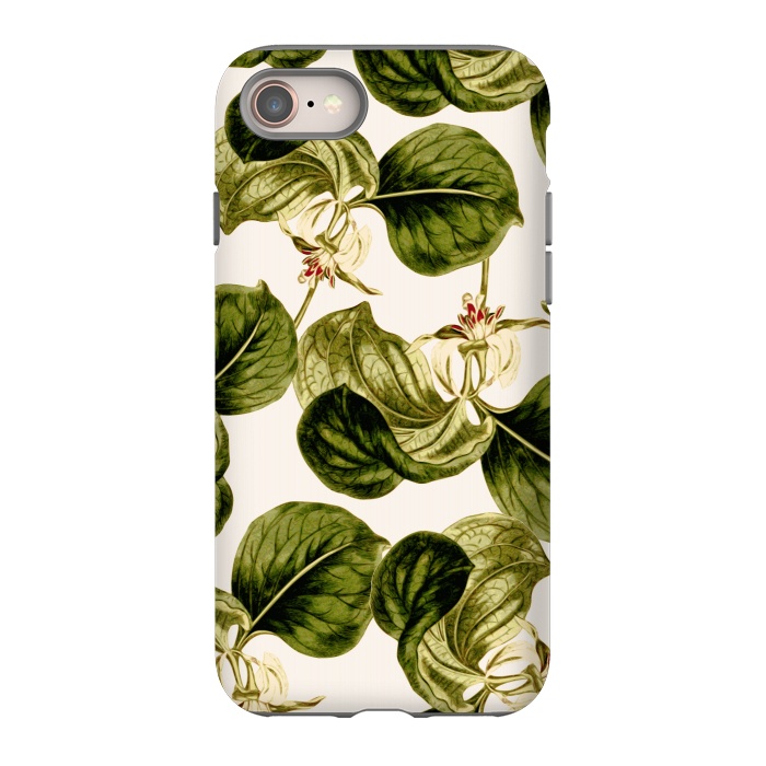 iPhone SE StrongFit Botany Leaf Pattern  by Zala Farah