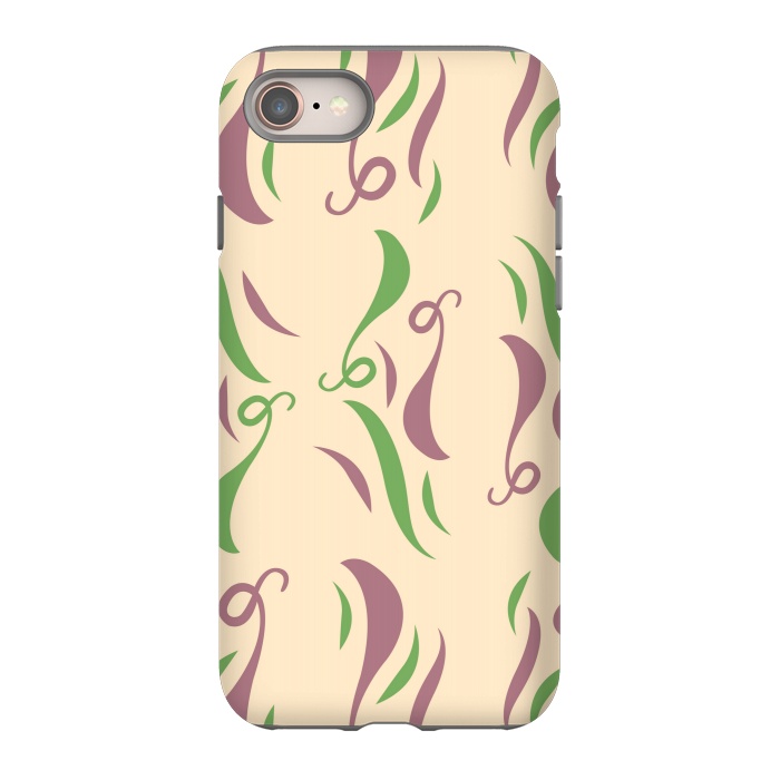 iPhone SE StrongFit GREEN PINK FLORAL PATTERN by MALLIKA