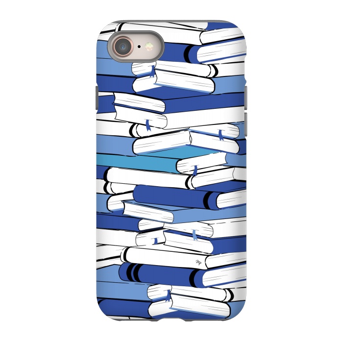 iPhone SE StrongFit Blue Books by Martina