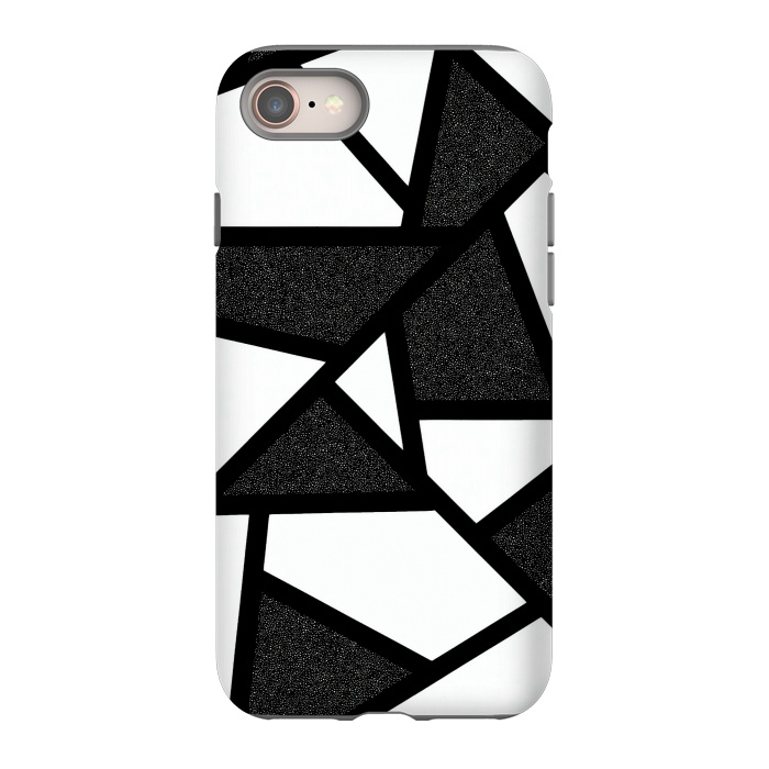 iPhone SE StrongFit White and black geometric by Jms
