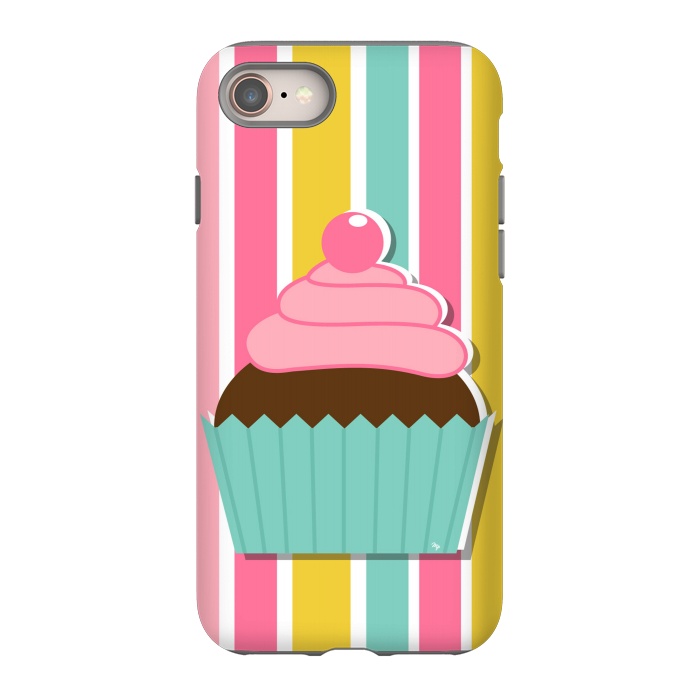 iPhone SE StrongFit Colorful cupcake by Martina