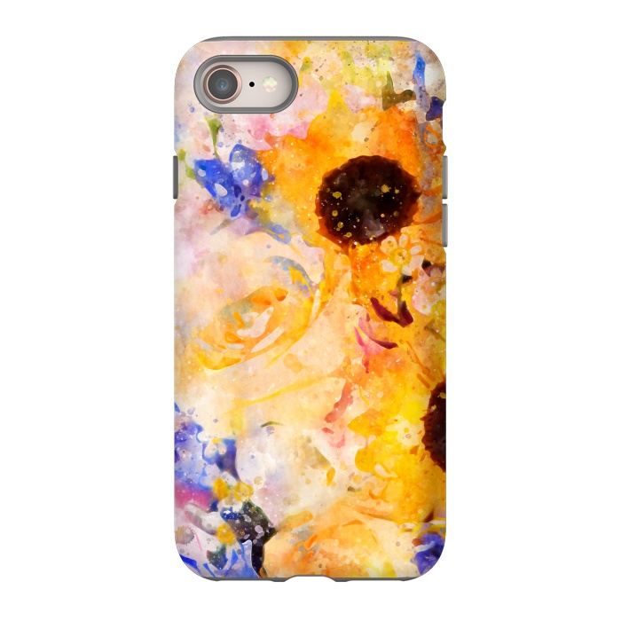 iPhone SE StrongFit Yellow Vintage Rose by Creativeaxle