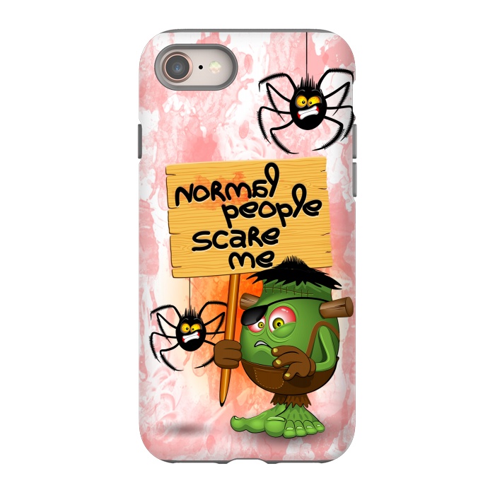 iPhone SE StrongFit 'Normal People Scare Me' Humorous Frankenstein Character   by BluedarkArt
