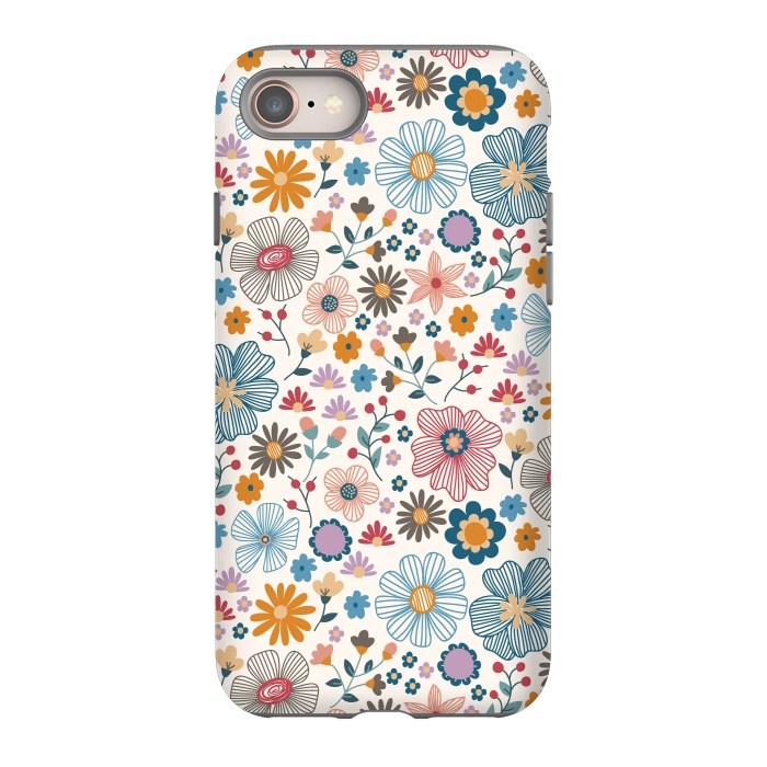 iPhone SE StrongFit Winter Wild Bloom  by TracyLucy Designs