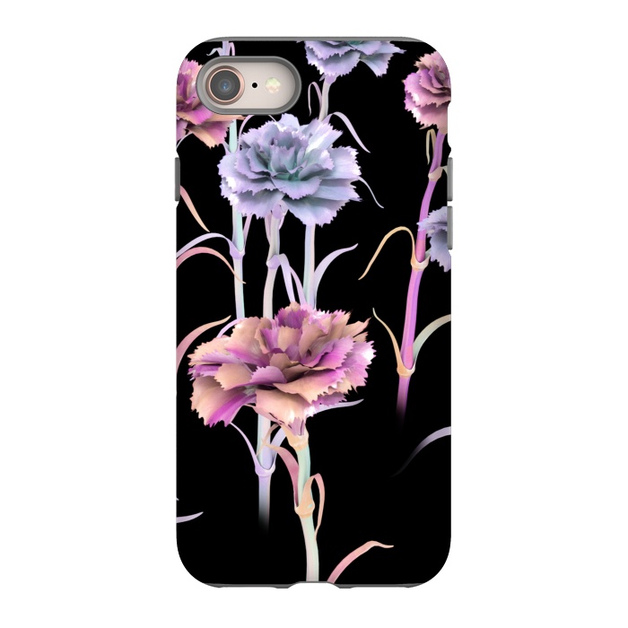 iPhone SE StrongFit Holographic Flowers by Carlos Maciel