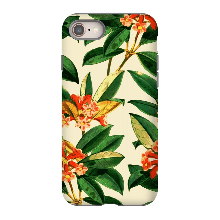 iPhone SE StrongFit Orange Flower Print by Zala Farah