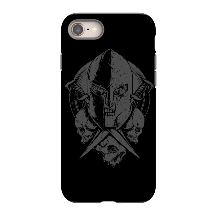 iPhone SE StrongFit Skull Spartan by Afif Quilimo