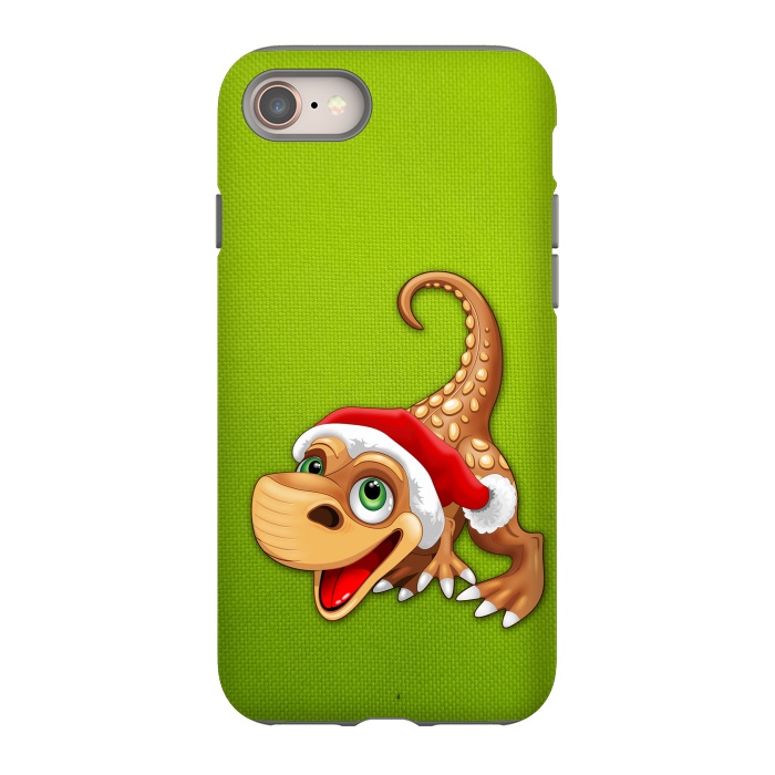 iPhone SE StrongFit Dinosaur Baby Cute Santa Claus by BluedarkArt