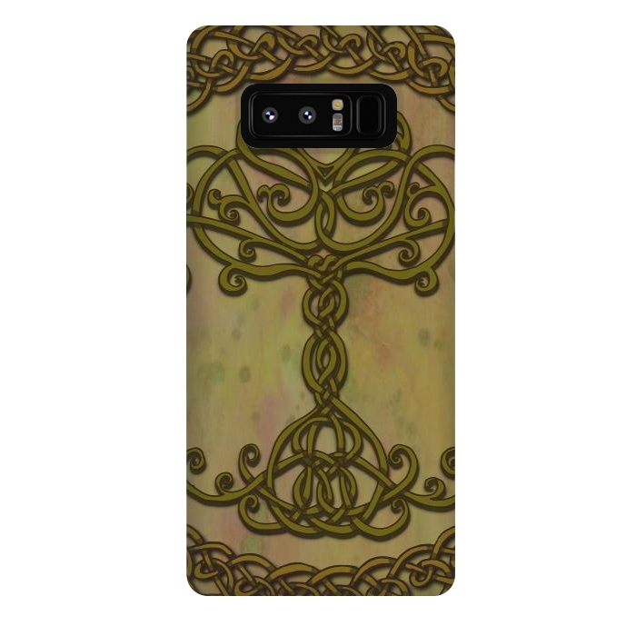 Galaxy Note 8 StrongFit Celtic Tree of Life I by Lotti Brown