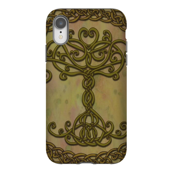 iPhone Xr StrongFit Celtic Tree of Life I by Lotti Brown