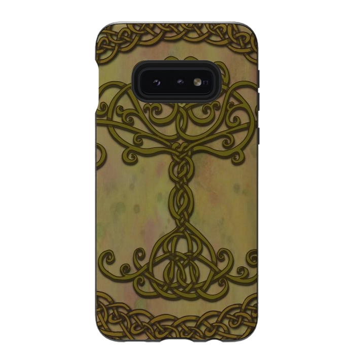 Galaxy S10e StrongFit Celtic Tree of Life I by Lotti Brown