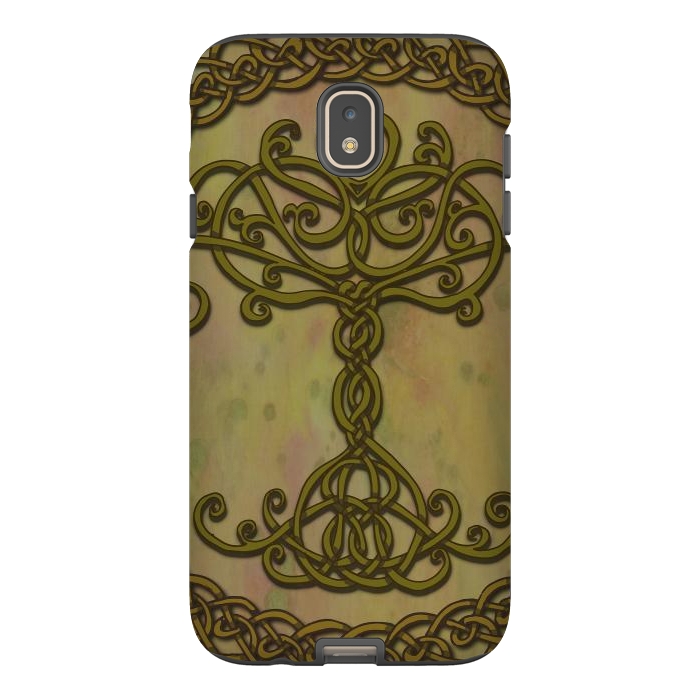 Galaxy J7 StrongFit Celtic Tree of Life I by Lotti Brown