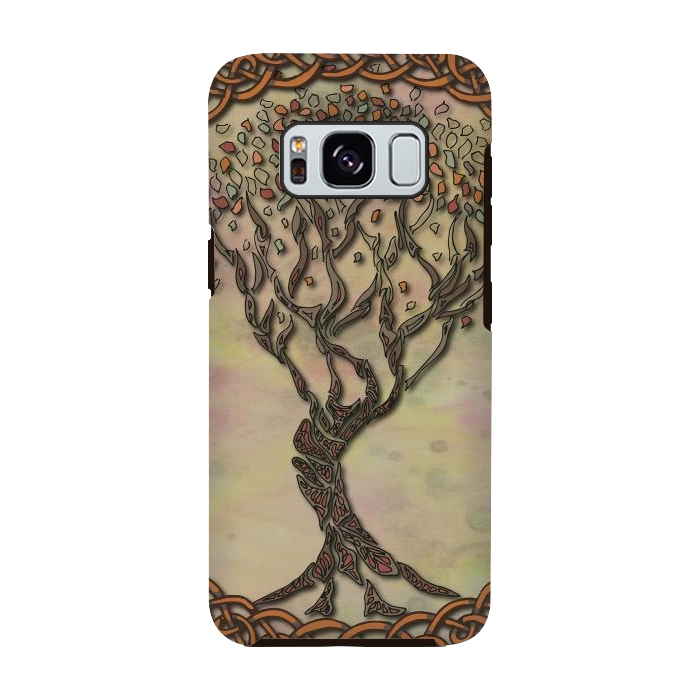 Galaxy S8 StrongFit Celtic Tree of Life II by Lotti Brown