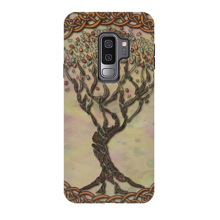 Galaxy S9 plus StrongFit Celtic Tree of Life II by Lotti Brown