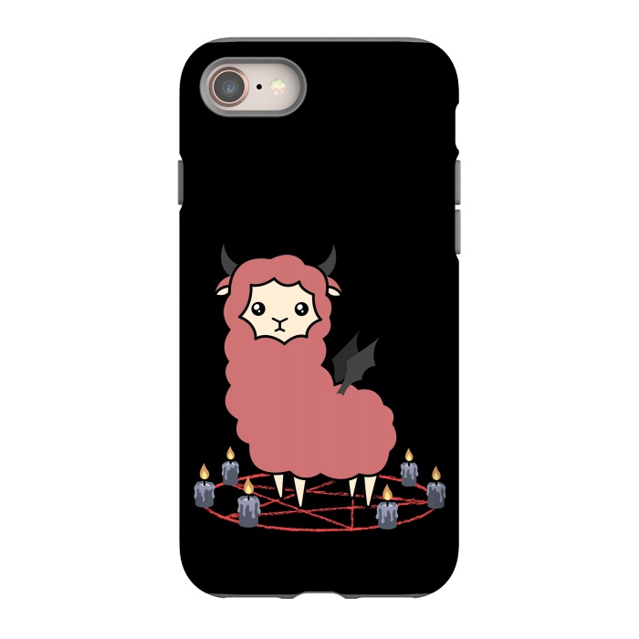 iPhone SE StrongFit Llama demon by Laura Nagel