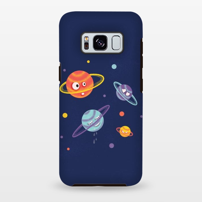 Galaxy S8 plus StrongFit Cute Planets Cartoon Space Kids by Boriana Giormova