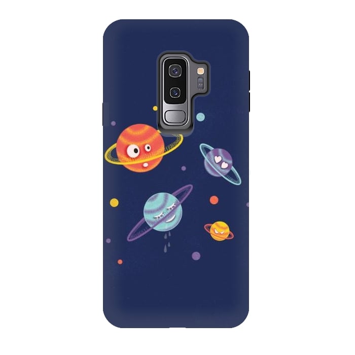 Galaxy S9 plus StrongFit Cute Planets Cartoon Space Kids by Boriana Giormova