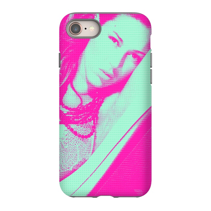 iPhone SE StrongFit Portrait in Pink by Carlos Maciel