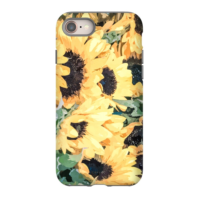 iPhone SE StrongFit Yellow Sunflower by Creativeaxle