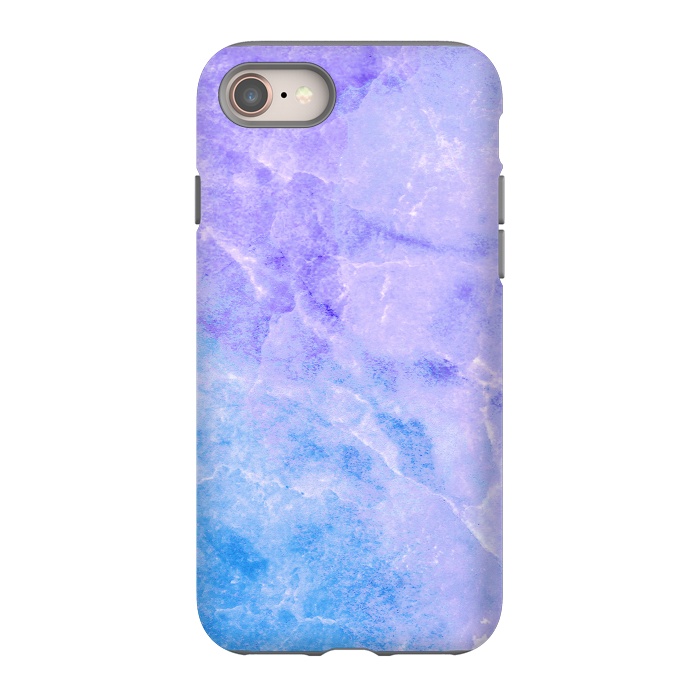iPhone SE StrongFit Purple blue marble stone by Oana 