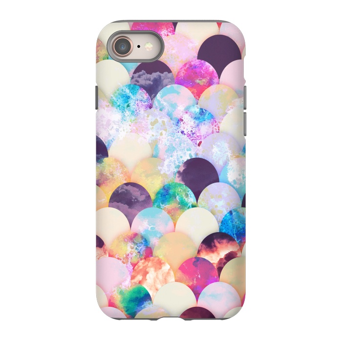 iPhone SE StrongFit Watercolor splattered seashell pattern by Oana 