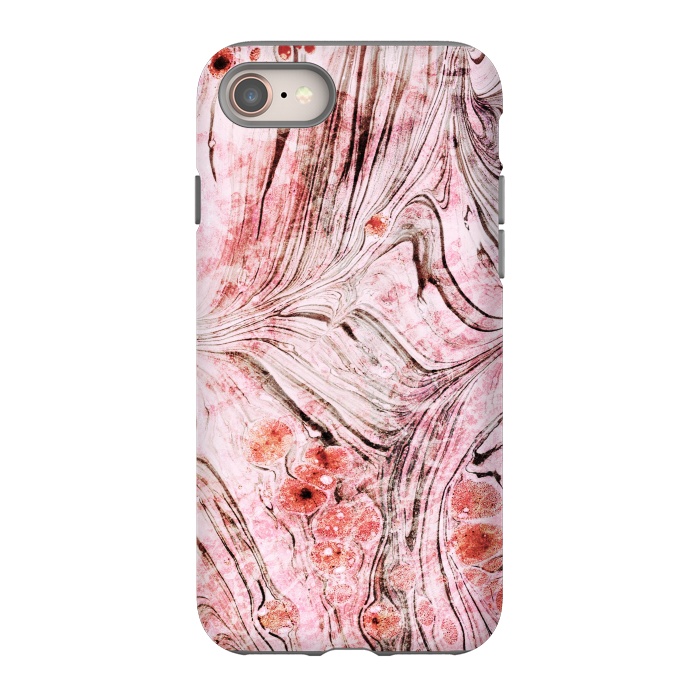 iPhone SE StrongFit Brushed dust pink marble paper by Oana 