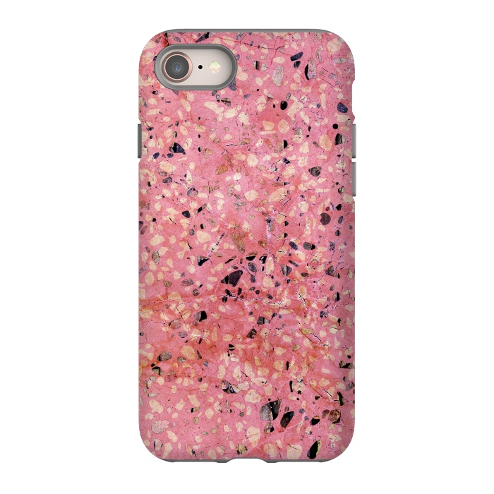 iPhone SE StrongFit Pink Speckle Marble by Carlos Maciel