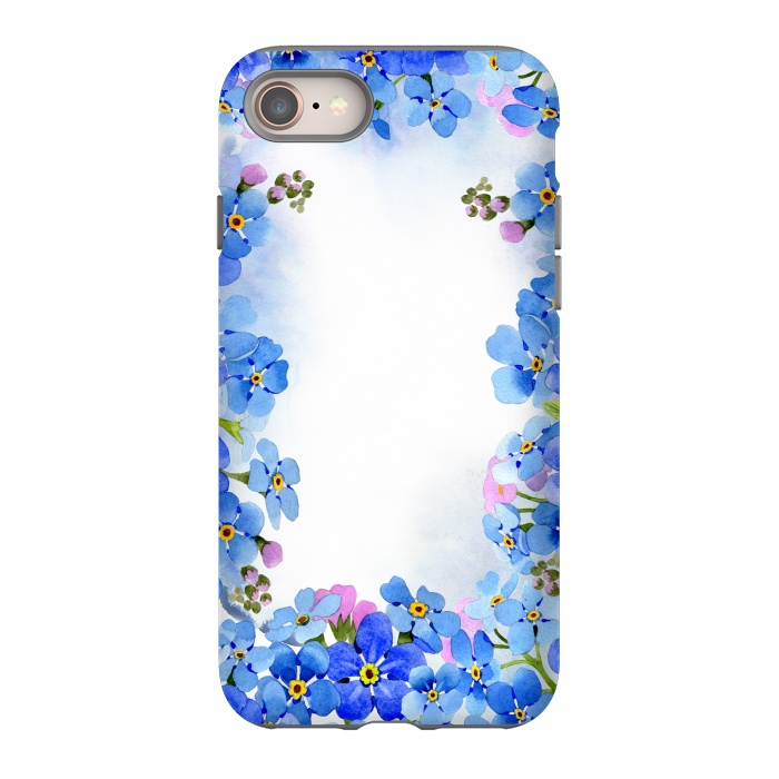 iPhone SE StrongFit Forget me not - floral spring dream on white by  Utart