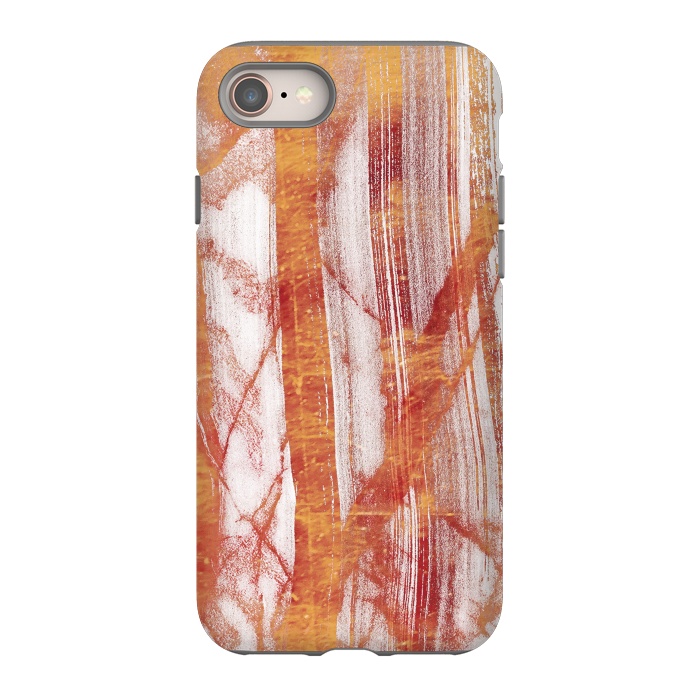 iPhone SE StrongFit Gold marble brushstrokes by Oana 