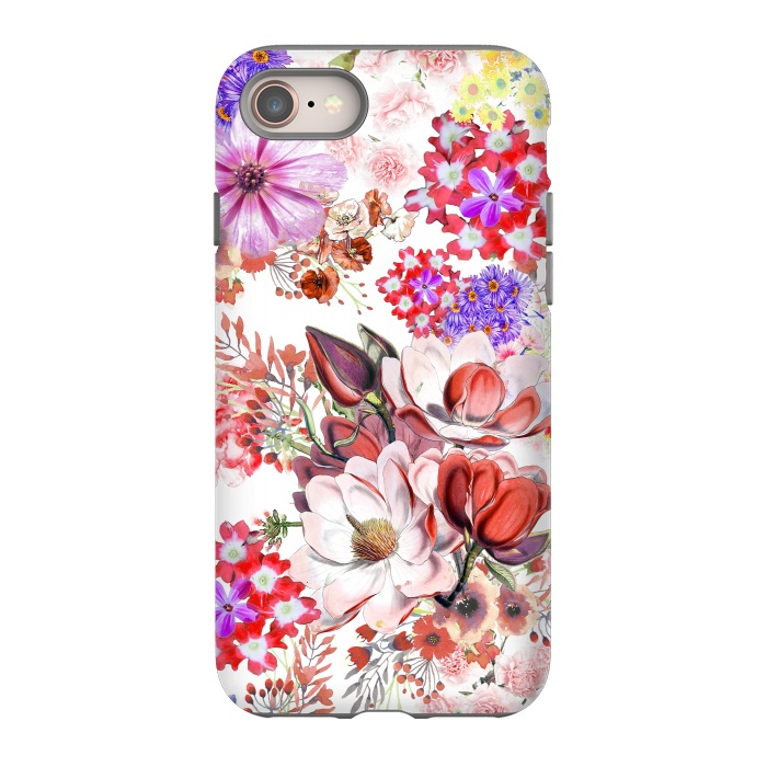 iPhone SE StrongFit Romantic flowers botanical painting by Oana 