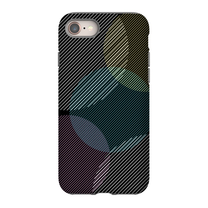 iPhone SE StrongFit CIRCLE PATTERN WITH LINES by MALLIKA