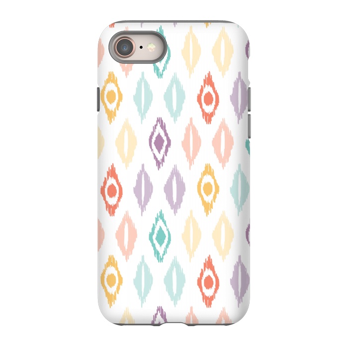 iPhone SE StrongFit Cheerful Ikat by Shelley Schmidt