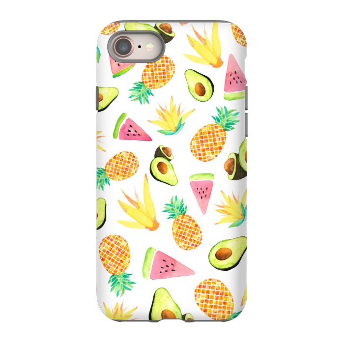 iPhone SE StrongFit Tropical Fruit Salad by Amaya Brydon