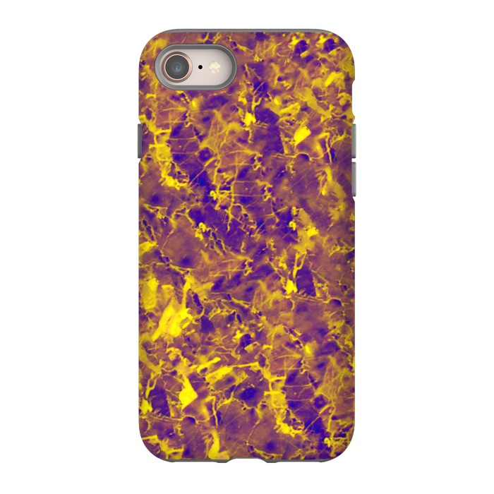 iPhone SE StrongFit Purple and Gold Marble by Ashley Camille