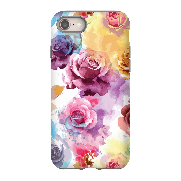 iPhone SE StrongFit Watercolor Roses by Bledi
