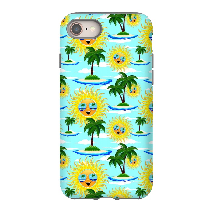 iPhone SE StrongFit Happy Summer Sun on Tropical Island by BluedarkArt